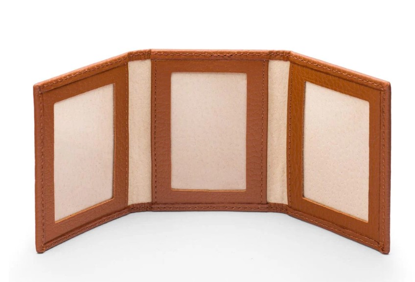 Leather Photo Frame - With embossed name